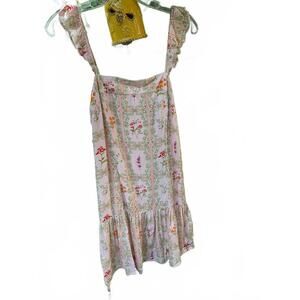 Agua Bendita Pastel Floral Mini Dress